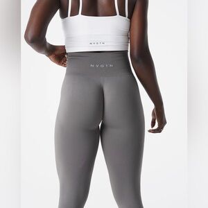 NVGTN High Waist Seamless Legging Grey Size M Athletic